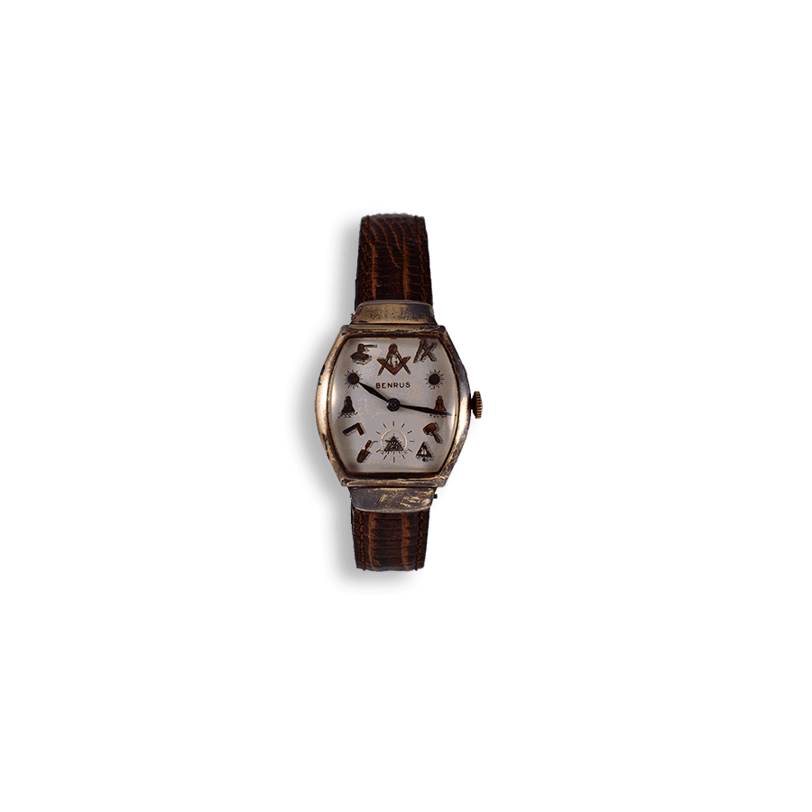 benrus-masonic-watch-montre-vintage-occasion-1951-watch-maconnique-reaa-boutique-mostra-store-aix-en-provence