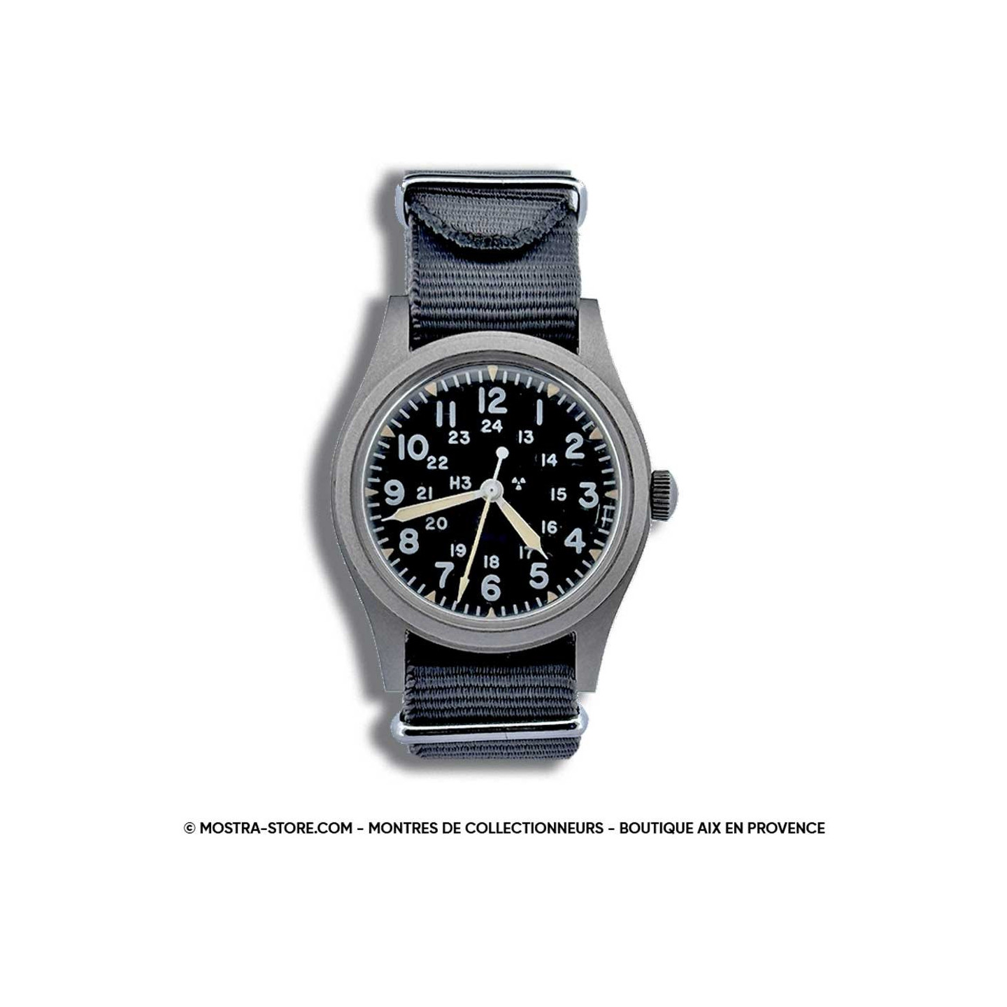 Pre-owned Hamilton Military Us Navy H 3 No Radiation watch
