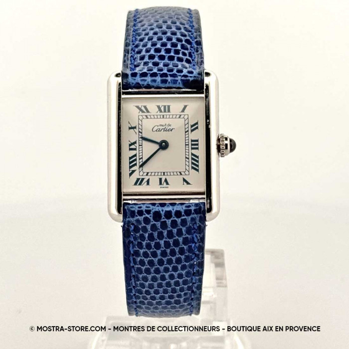 Cartier Tank Must Silver Classic Blue dial - Quartz