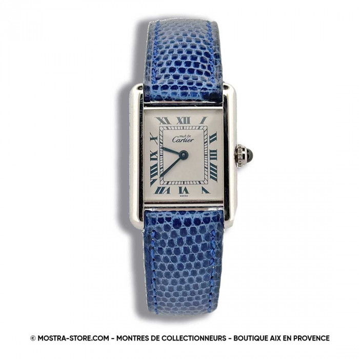 Cartier Tank Must Silver Classic Blue dial - Quartz