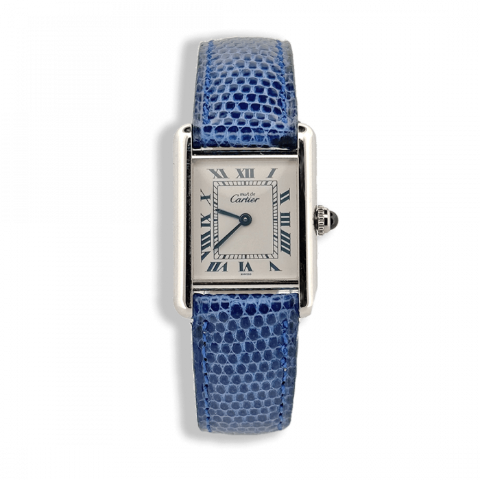 Cartier Tank Must Silver Classic Blue dial - Quartz