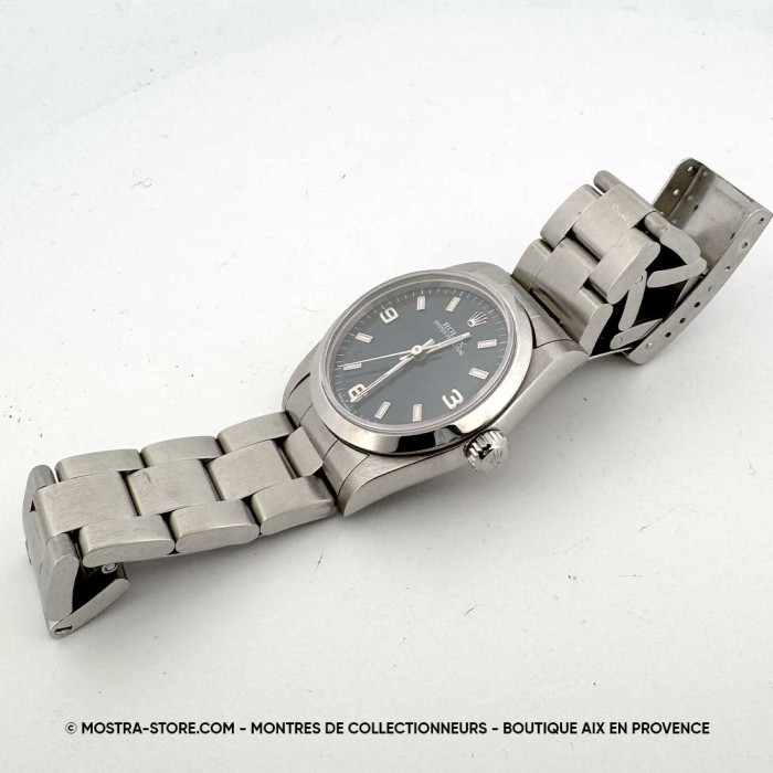 Rolex Oyster Perpetual 31 blue dial 3-6-9 - for women with original papers