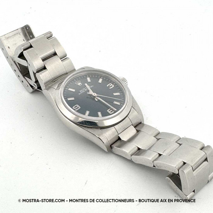 Rolex Oyster Perpetual 31 blue dial 3-6-9 - for women with original papers