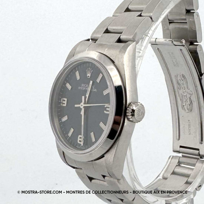 Rolex Oyster Perpetual 31 blue dial 3-6-9 - for women with original papers