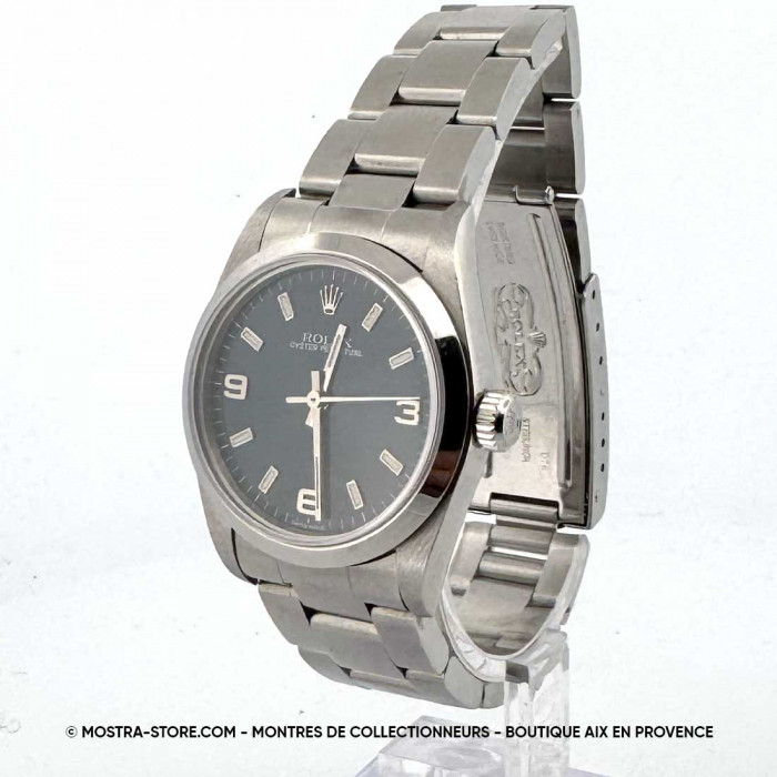 Rolex Oyster Perpetual 31 blue dial 3-6-9 - for women with original papers