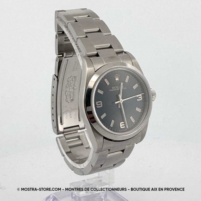 Rolex Oyster Perpetual 31 blue dial 3-6-9 - for women with original papers