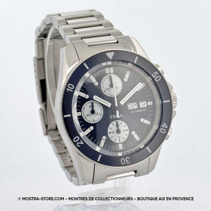 Yema Navygraf Chronograph Blue Automatic Date - full set