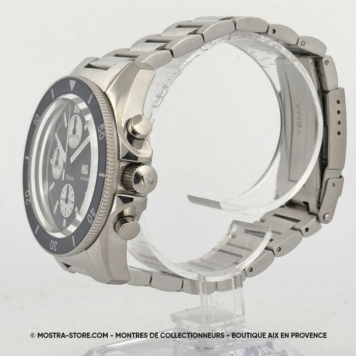 Yema Navygraf Chronograph Blue Automatic Date - full set