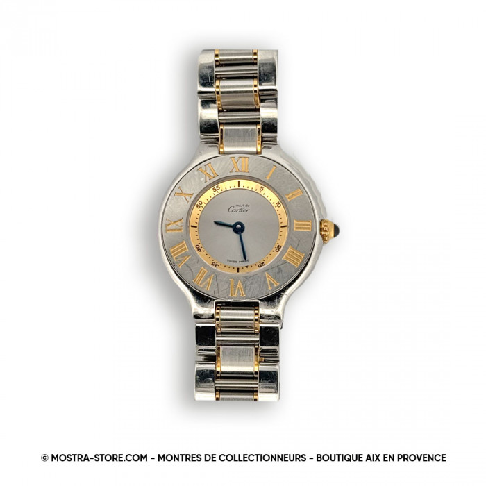 Cartier must 21 Lady 1340 gold & steel quartz