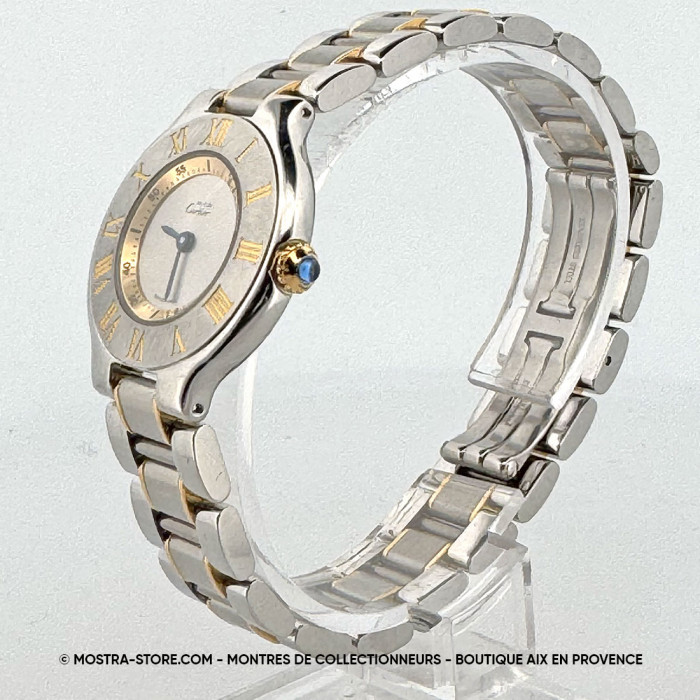 Cartier must 21 Lady 1340 gold & steel quartz