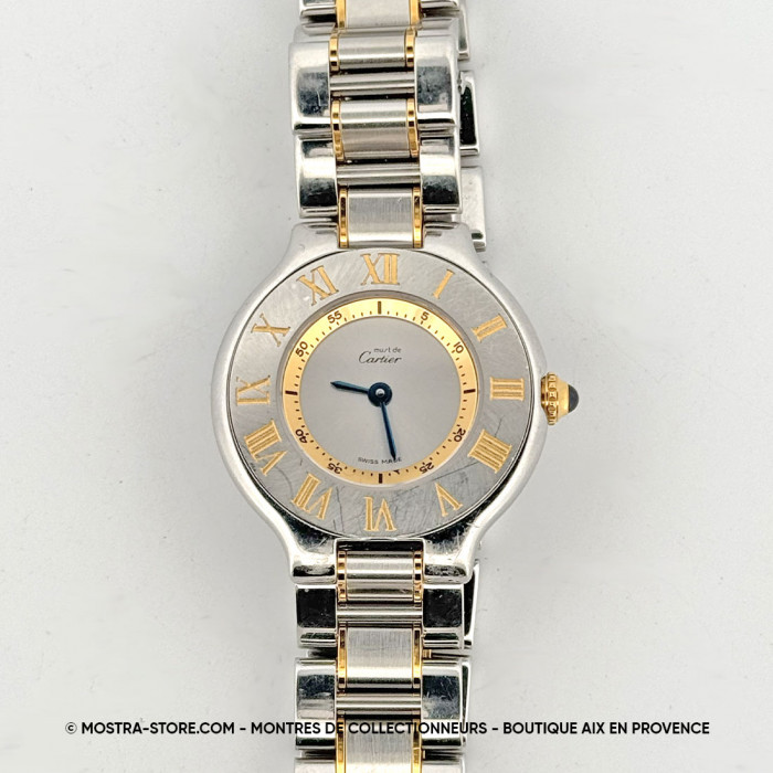 Cartier must 21 Lady 1340 gold & steel quartz