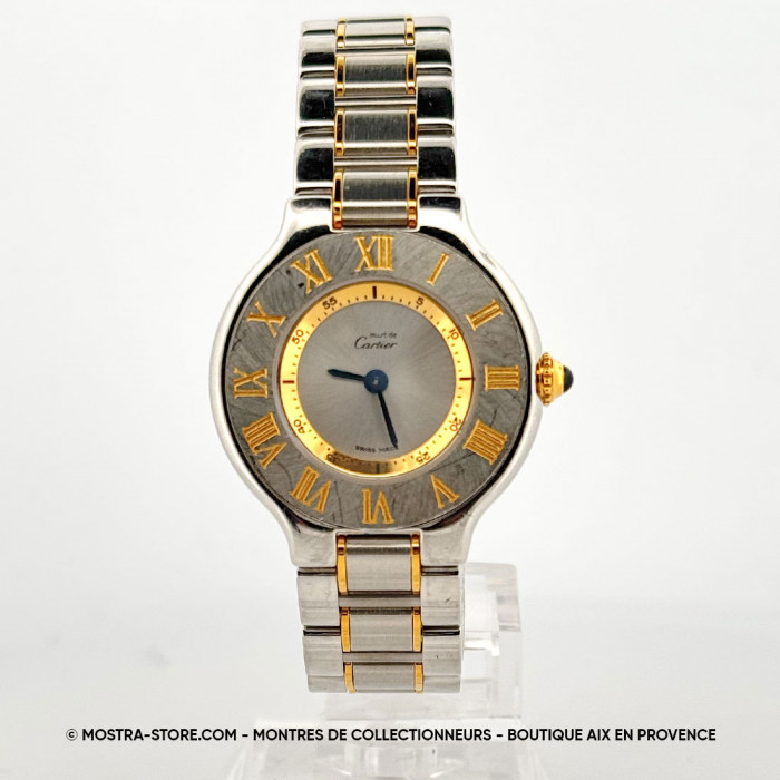 Cartier must 21 Lady 1340 gold & steel quartz