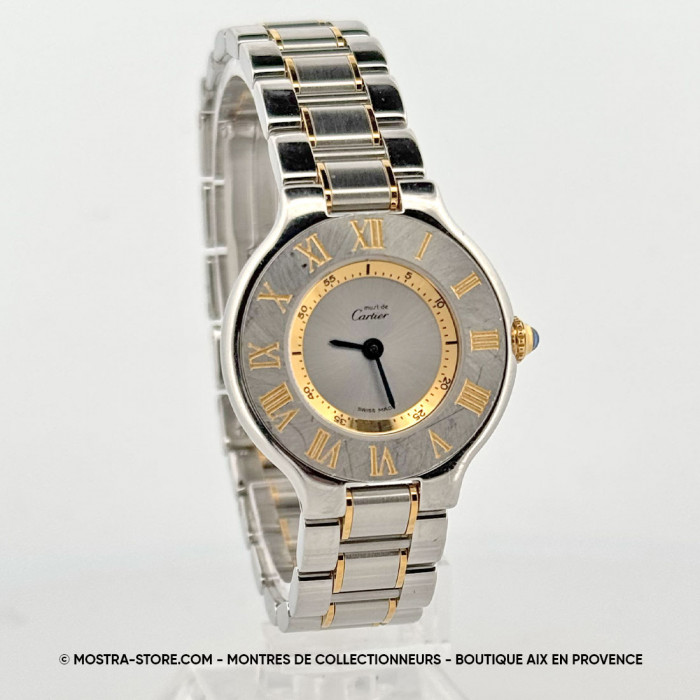 Cartier must 21 Lady 1340 gold & steel quartz