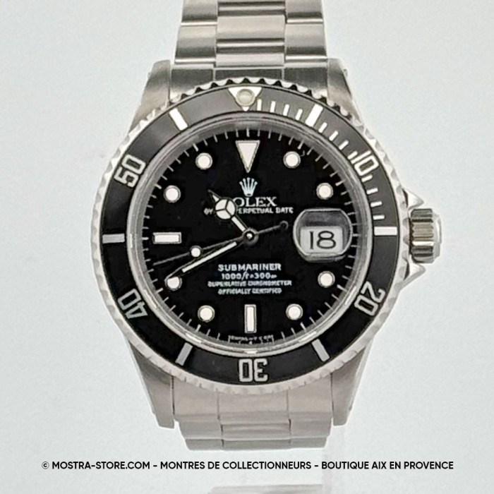 Rolex submariner 16610 pre-owned stainless steel