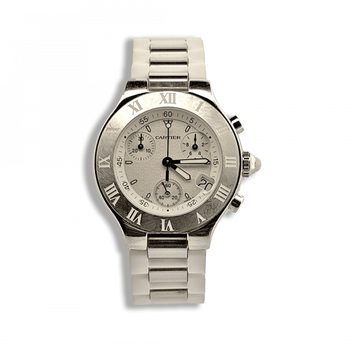 Cartier chronoscaphe must 21 lady chronograf automatic