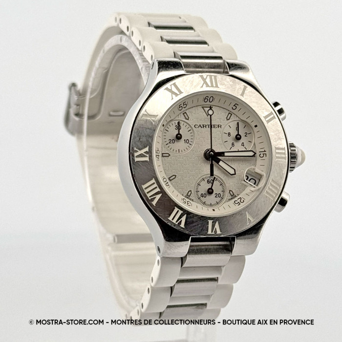Cartier chronoscaphe must 21 lady chronograf automatic