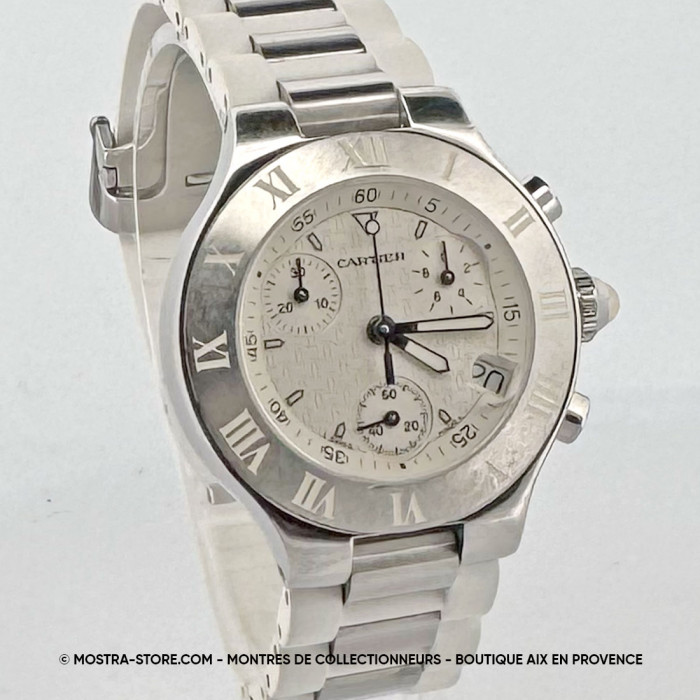 Cartier chronoscaphe must 21 lady chronograf automatic