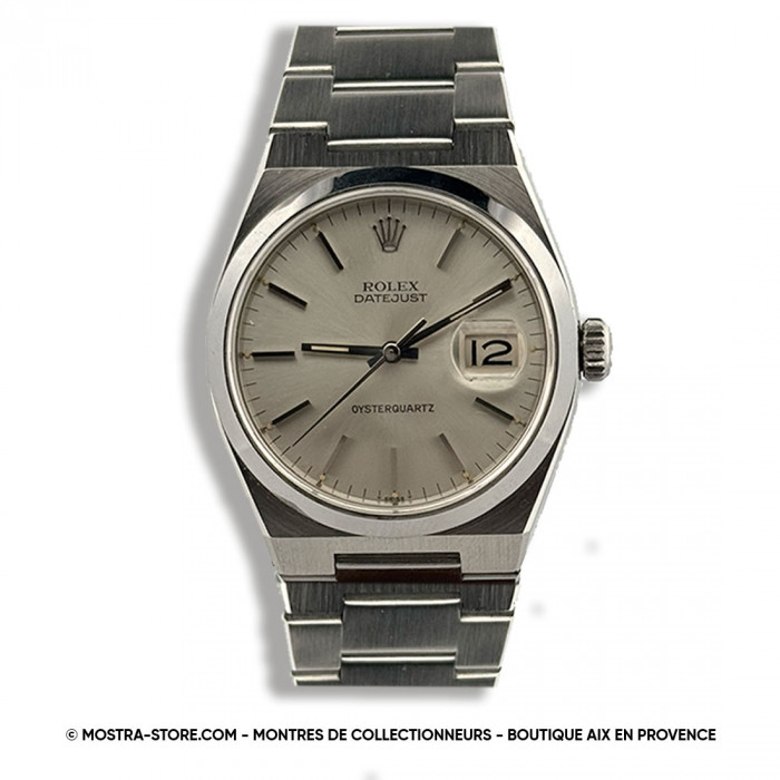 Rolex oysterquartz datejust 36 silver dial 36