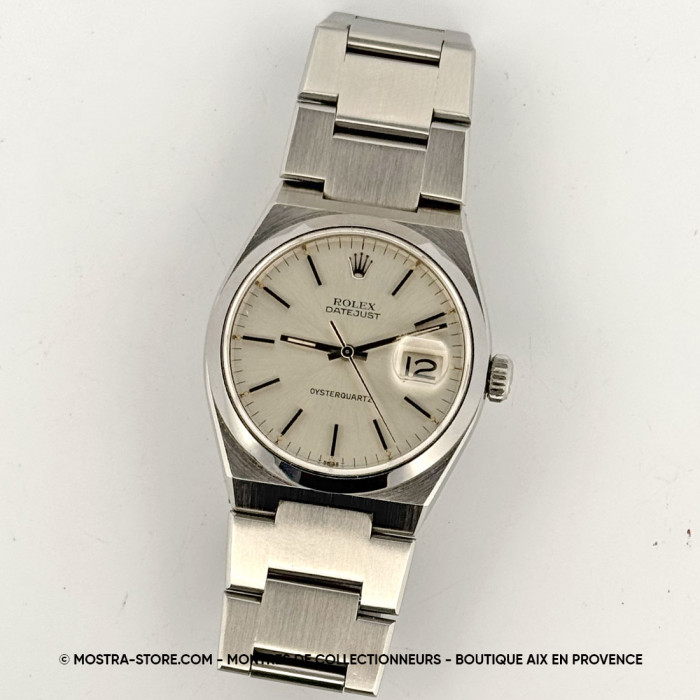 Rolex oysterquartz datejust 36 silver dial 36