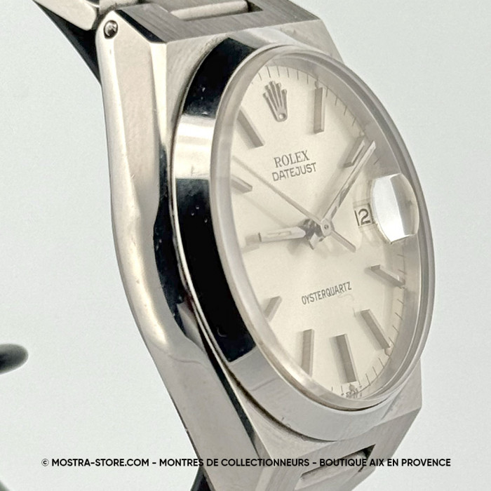 Rolex oysterquartz datejust 36 silver dial 36