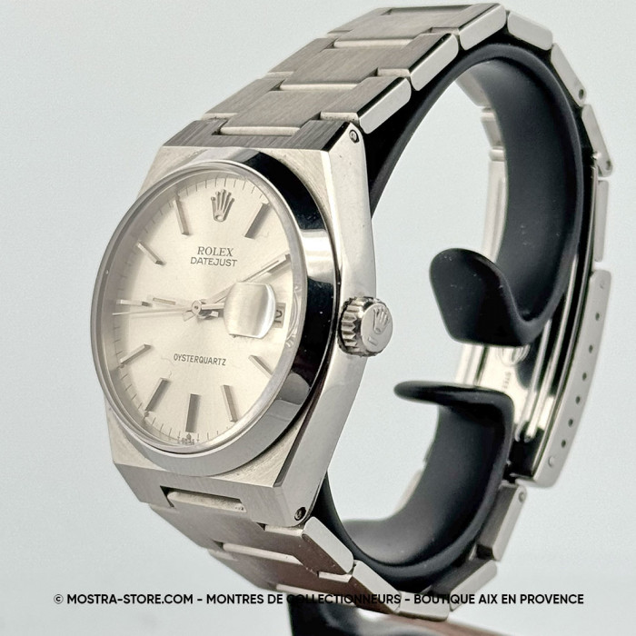 Rolex oysterquartz datejust 36 silver dial 36