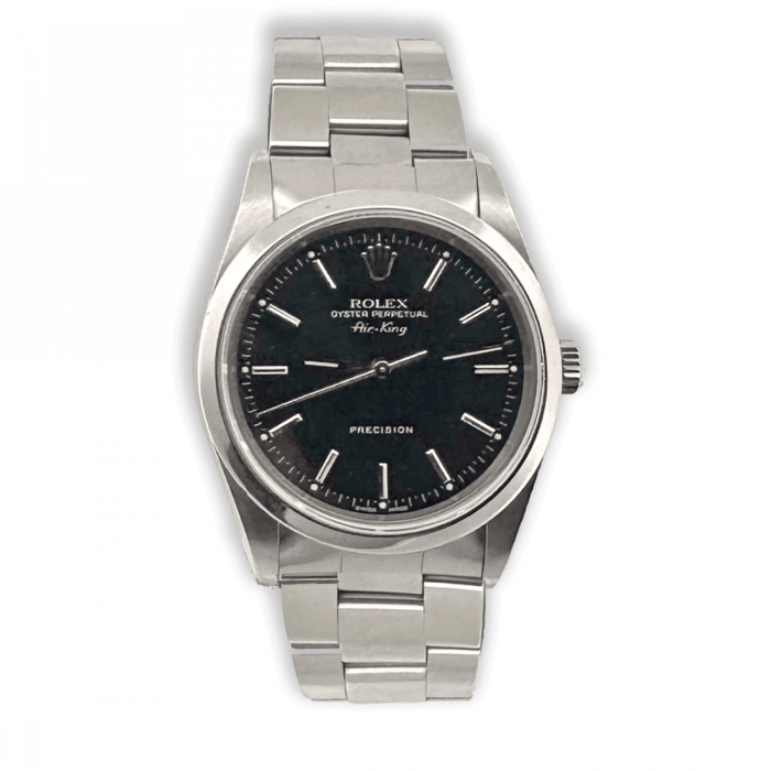 Rolex airking 34 cadran noir saphir