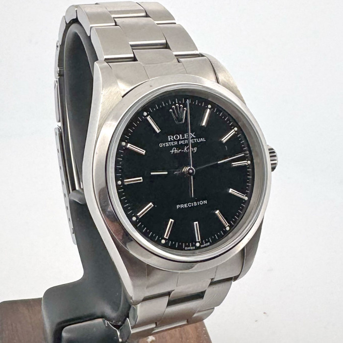 Rolex airking 34 cadran noir saphir