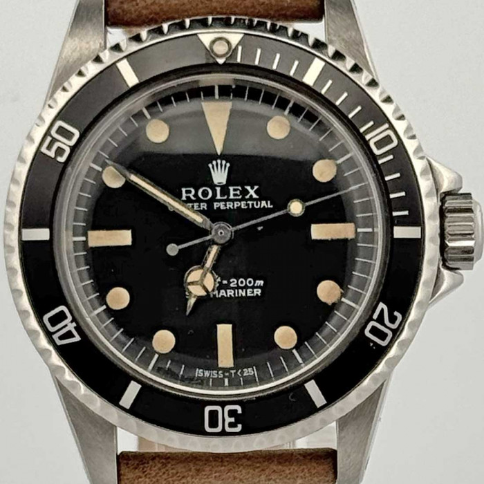 Rolex submariner 5513 tritium cuir