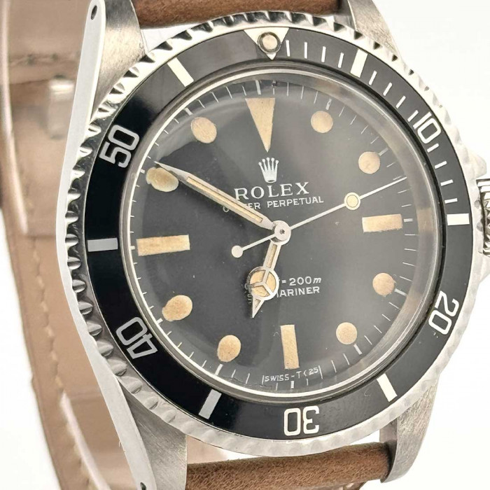Rolex submariner 5513 tritium cuir