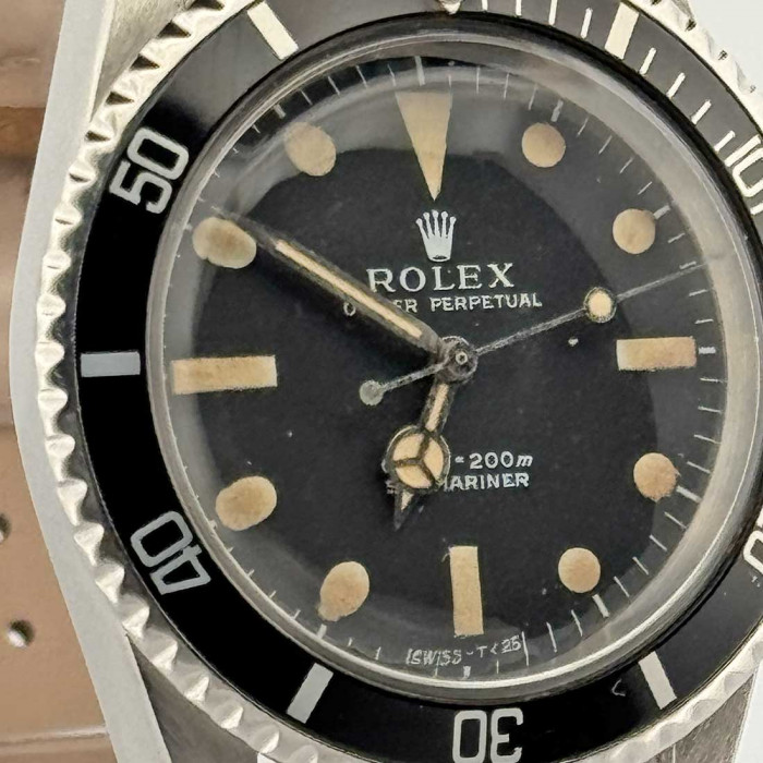 Rolex submariner 5513 tritium cuir