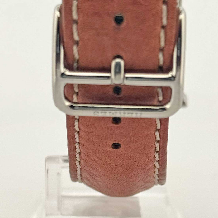 Hermes heure H grand modèle cadran argent