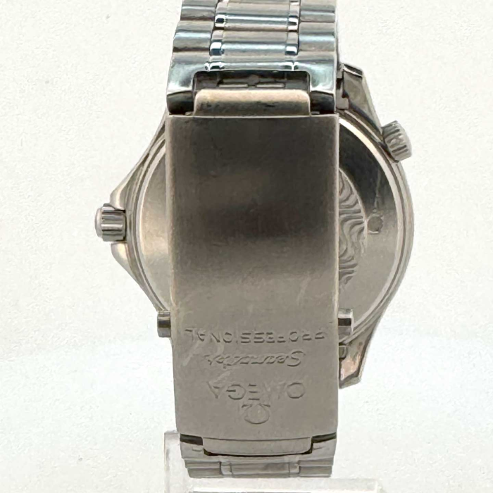 Omega Seamaster 300 Noire White Gold Bezel
