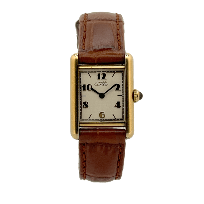 Cartier Tank Must Lady Vermeil Art Déco Chiffres