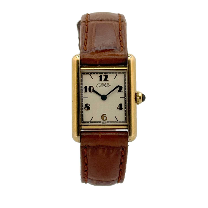 Cartier Tank Must Lady Vermeil Art Déco Chiffres