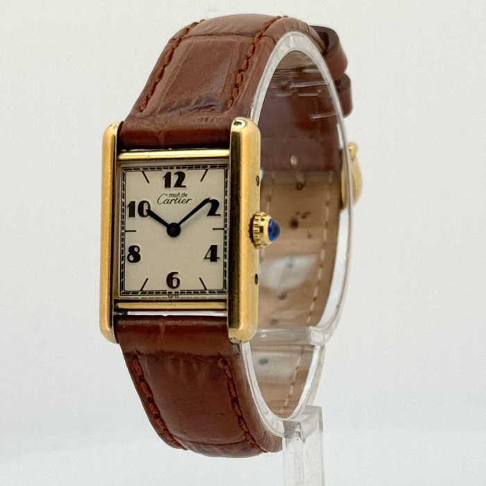 Cartier Tank Must Lady Vermeil Art Déco Chiffres