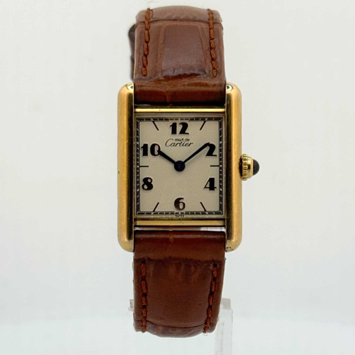 Cartier Tank Must Lady Vermeil Art Déco Chiffres