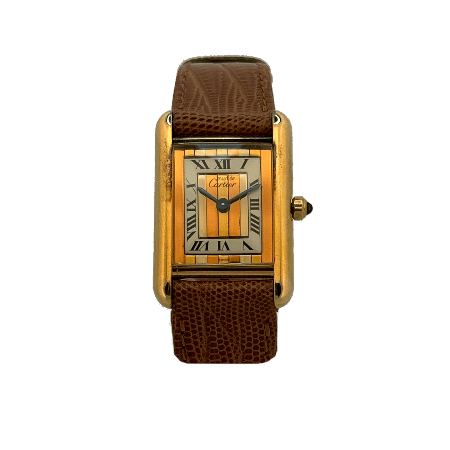 Lady Cartier Tank ref 3-66001, Trinity Vintage Dial, pre-owned 1990