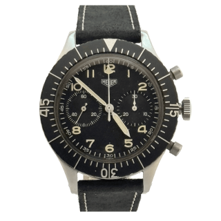 Heuer Pilot Chronograph Flyback Military F-104 Starfighter