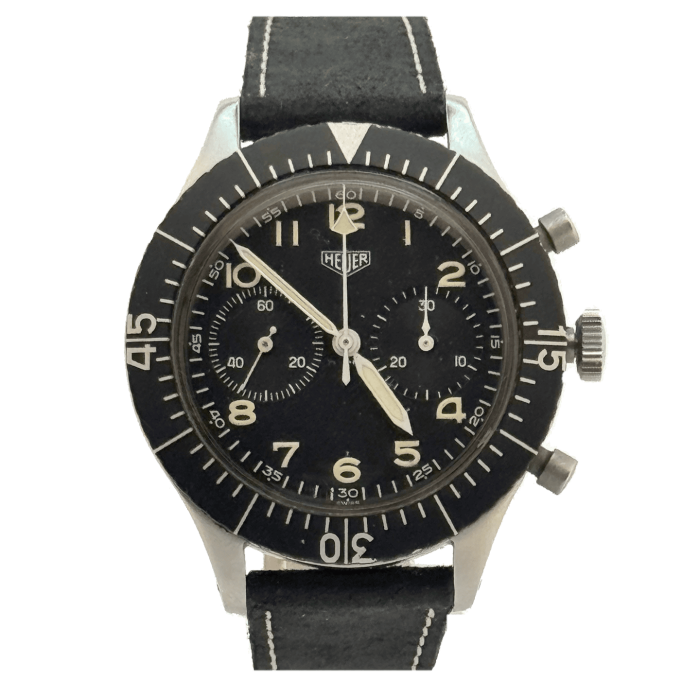 Heuer Pilot Chronograph Flyback Military F-104 Starfighter