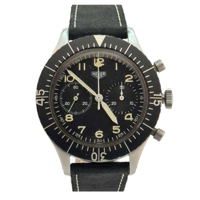 Heuer Pilot Chronograph Flyback Military F-104 Starfighter