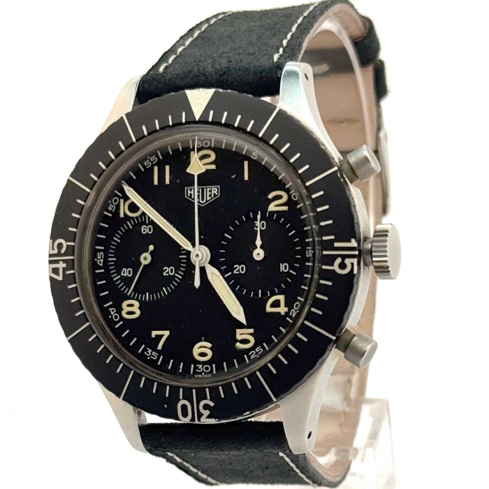 Heuer Montre Militaire Pilote de Chasse Bund Luftwaffe