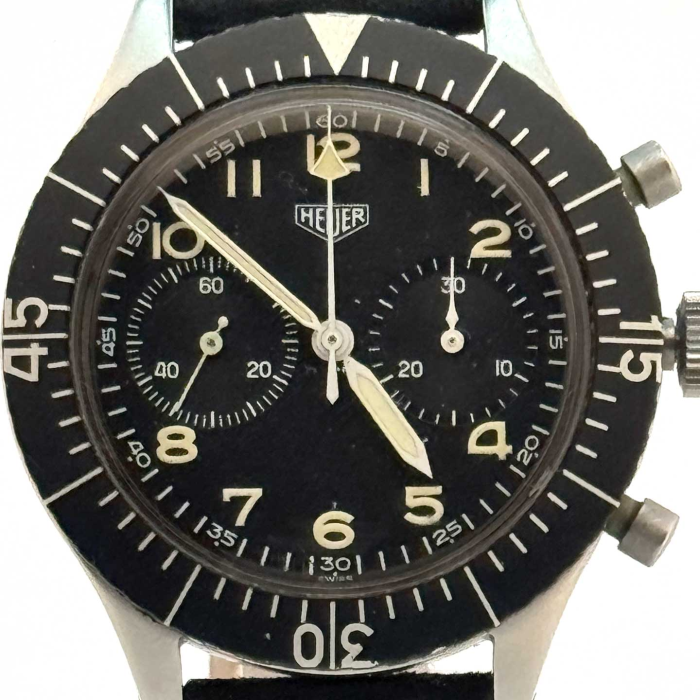 Heuer Pilot Chronograph Flyback Military F-104 Starfighter
