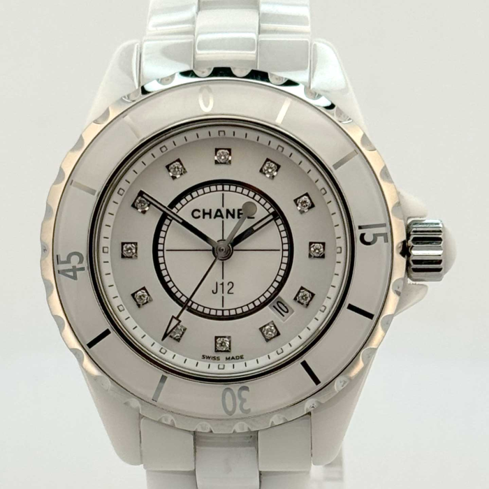 Chanel J12 White Small Model with Diamonds Dial