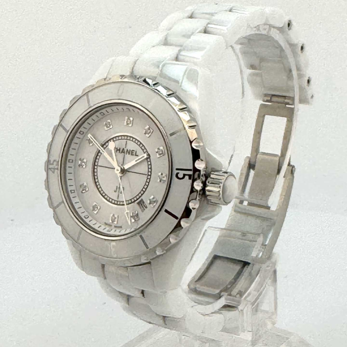 Chanel J12 White Small Model with Diamonds Dial