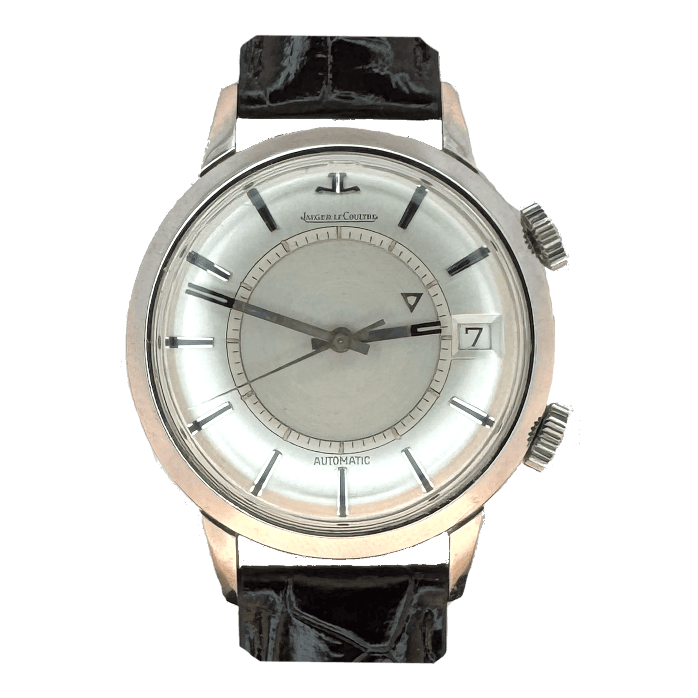 Jaeger Lecoultre Automatic Alarm Date 1965 vintage Tritium pre-owned