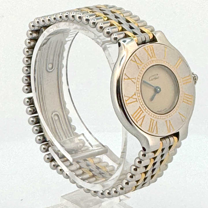Cartier must 21 lady vintage gold & steel quartz