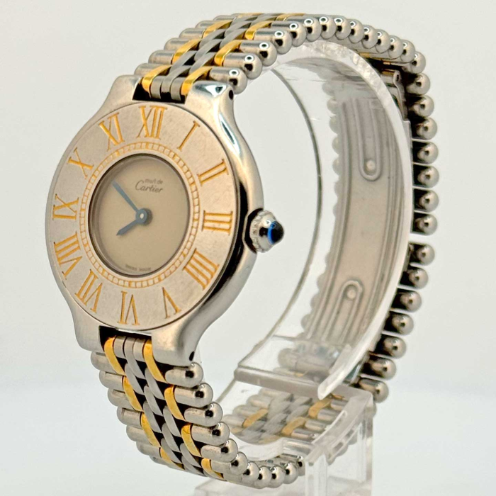 Cartier must 21 lady vintage gold & steel quartz