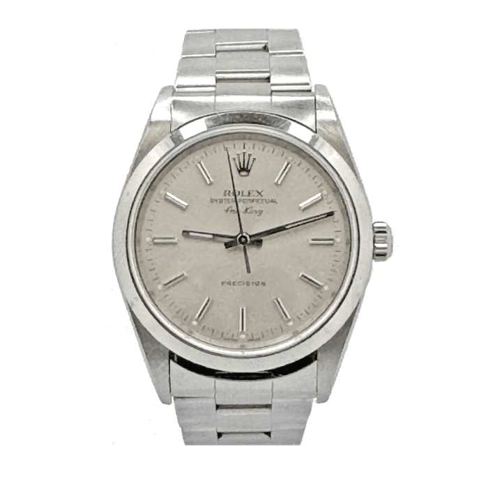 Rolex Airking 34 Silver Dial Superluminova