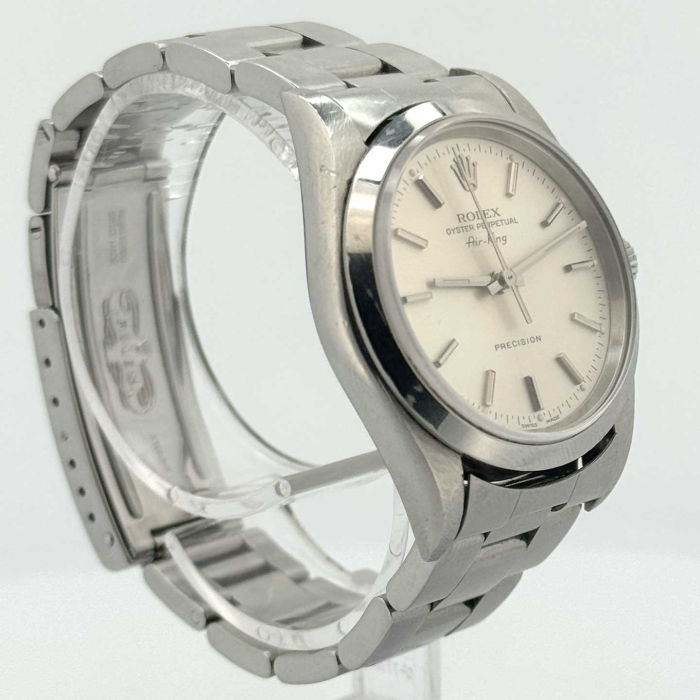 Rolex Airking 34 Silver Dial Superluminova