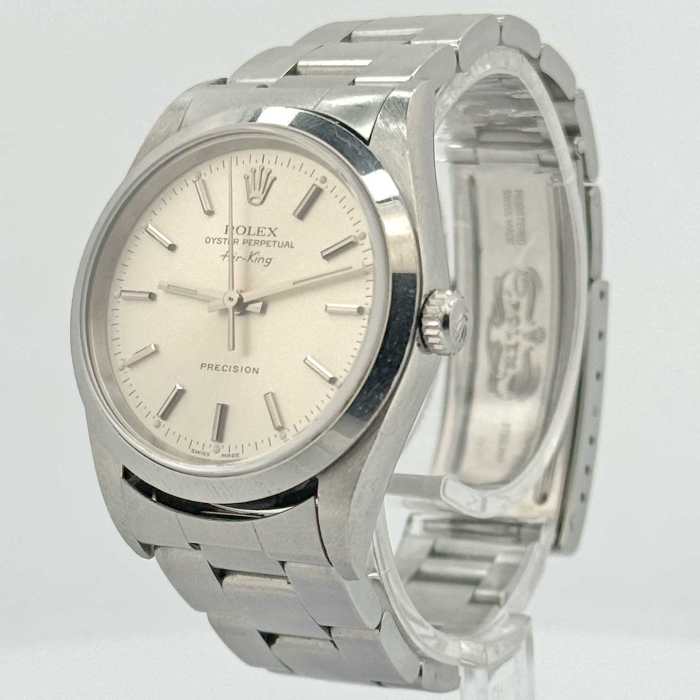 Rolex Airking 34 Silver Dial Superluminova